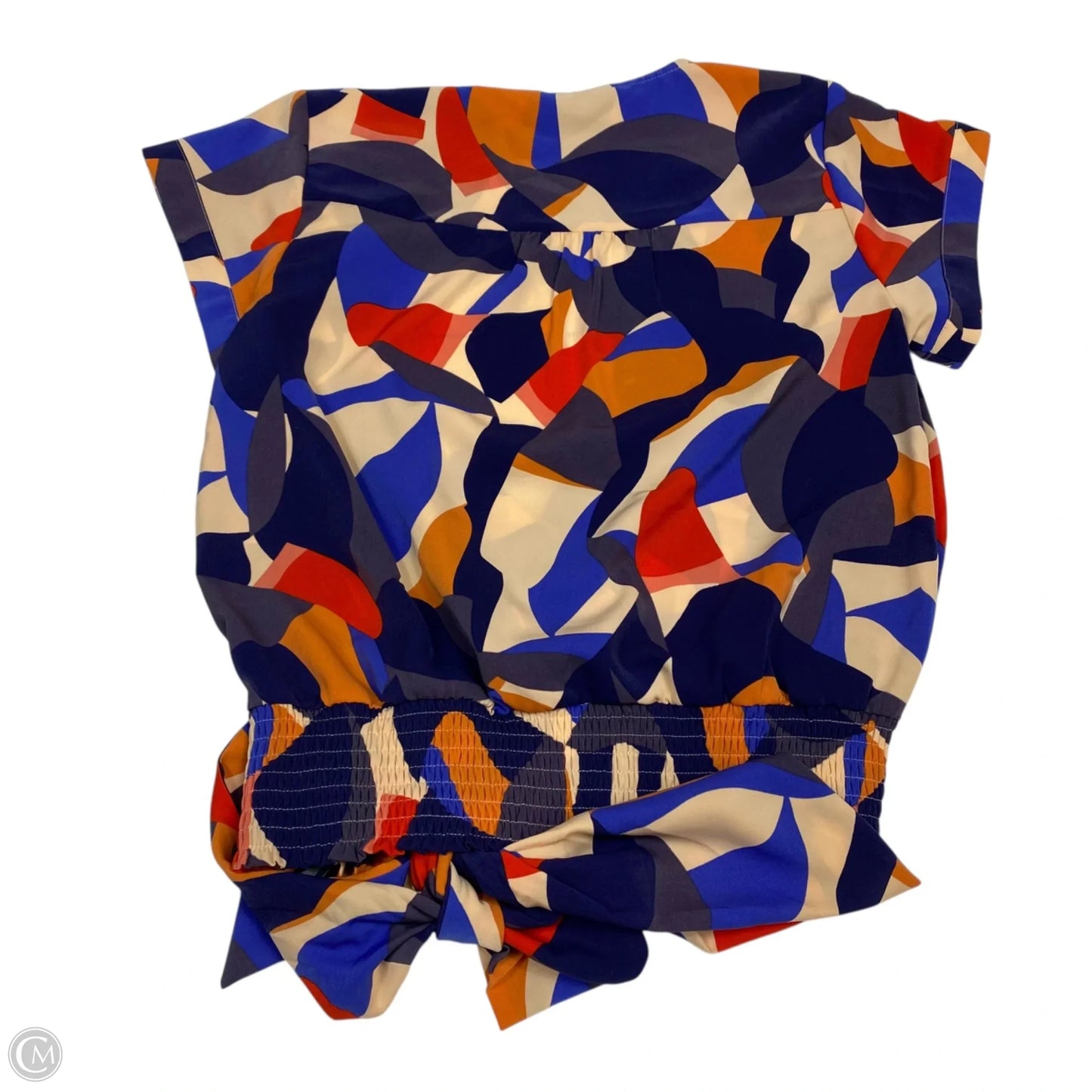 Top Short Sleeve By Nine West Apparel In Brown & Orange, Size: Xs