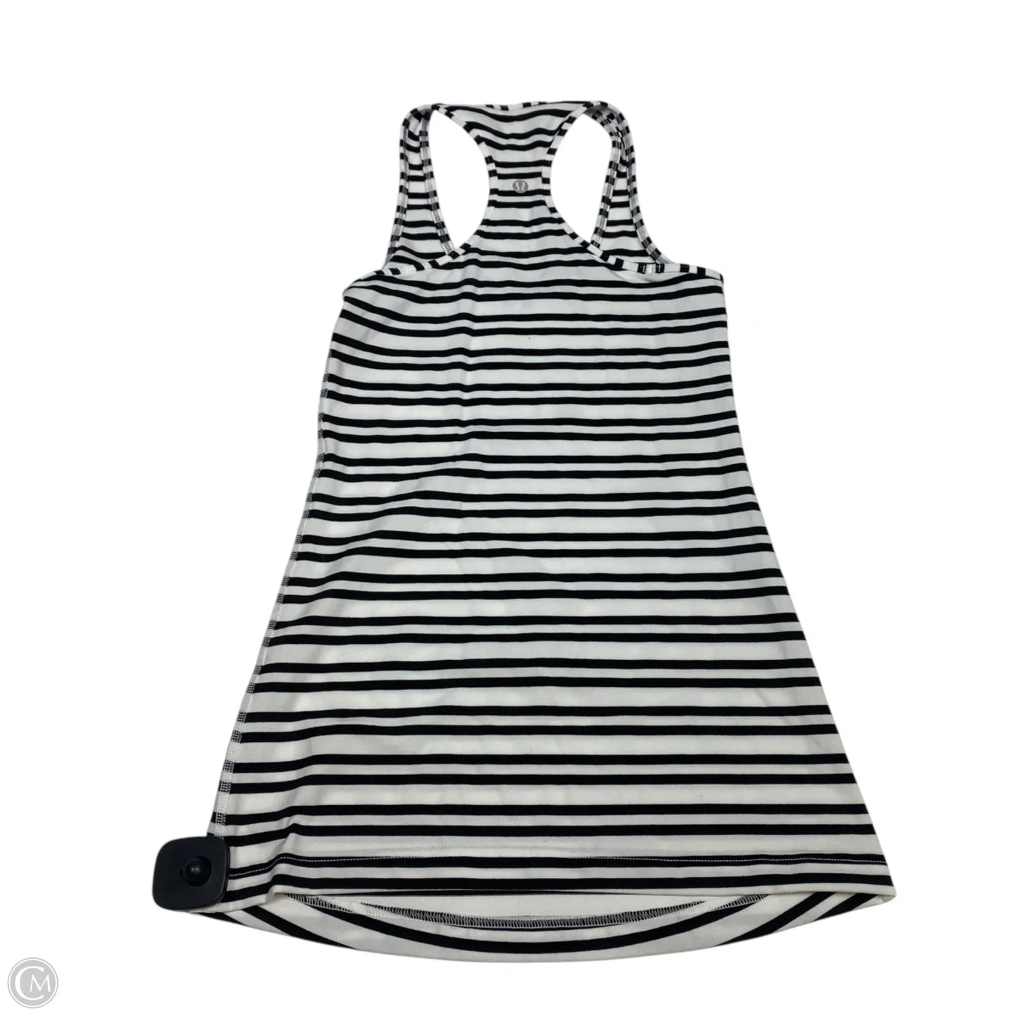 Athletic Tank Top By Lululemon In Black & White, Size: S