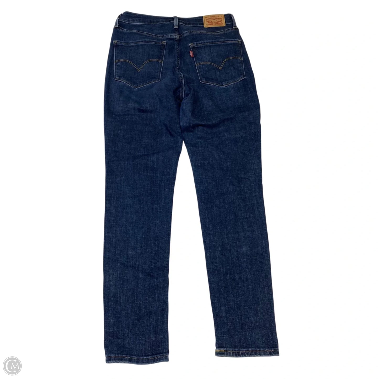 Jeans Skinny By Levis In Blue Denim, Size: 8