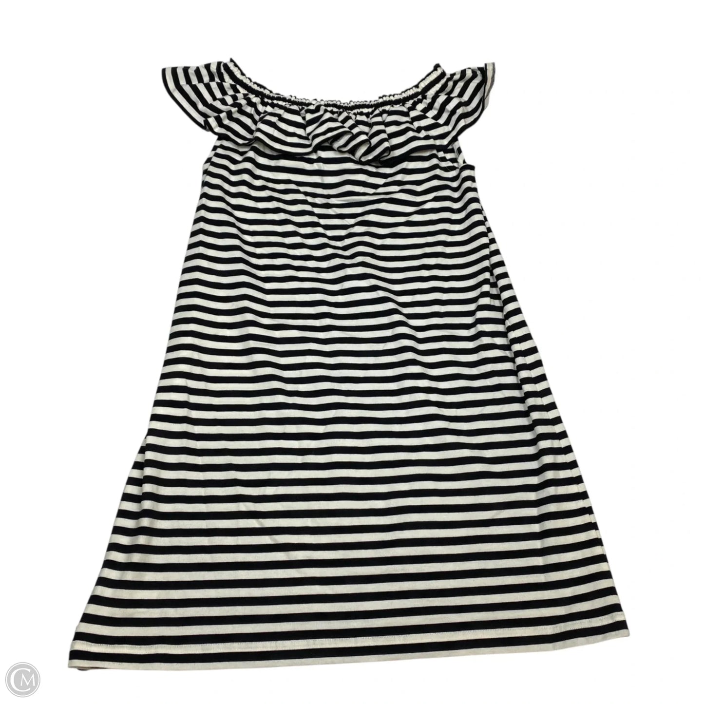 Dress Designer By Kate Spade In Black & Cream, Size: L