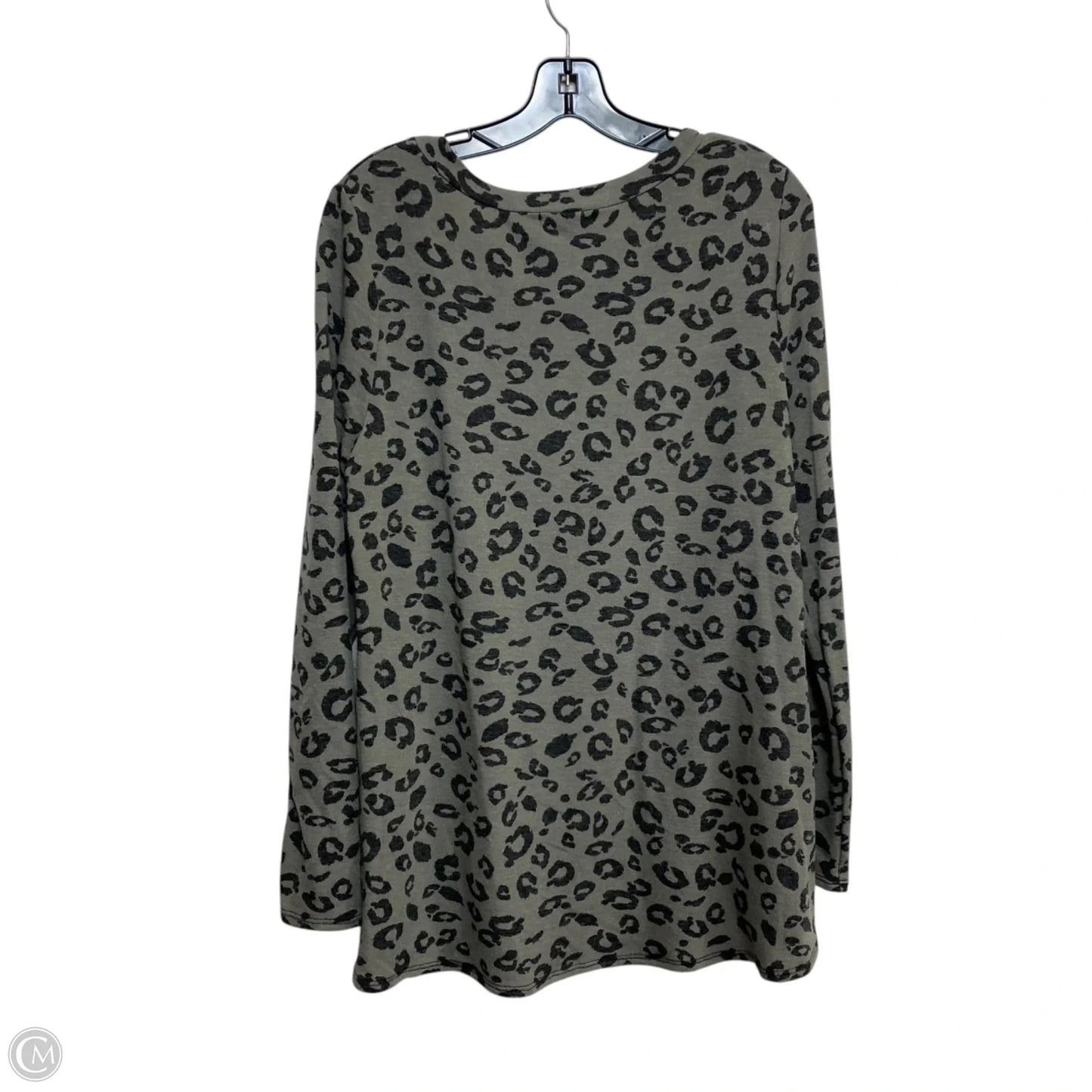 Top Long Sleeve By White Birch In Grey, Size: M