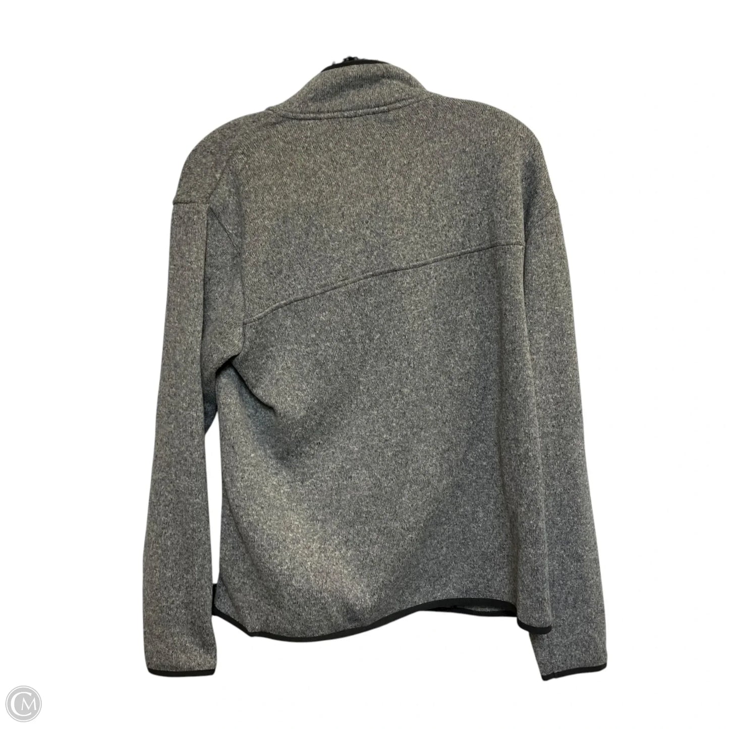 Athletic Sweatshirt Collar By Eddie Bauer In Grey, Size: L