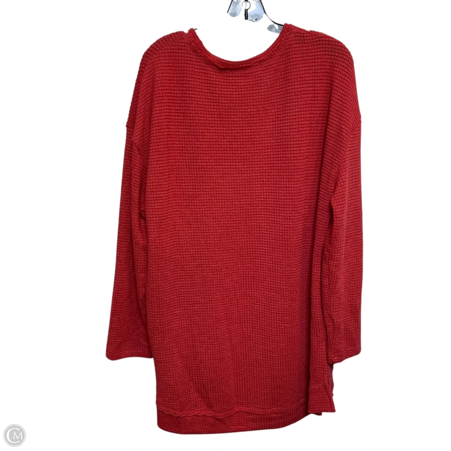 Top Long Sleeve By Clothes Mentor In Red, Size: L
