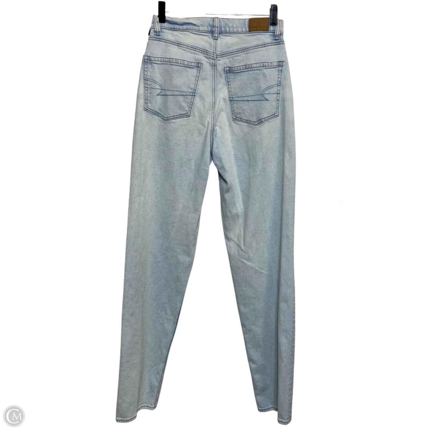 Jeans Straight By American Eagle In Blue Denim, Size: 2