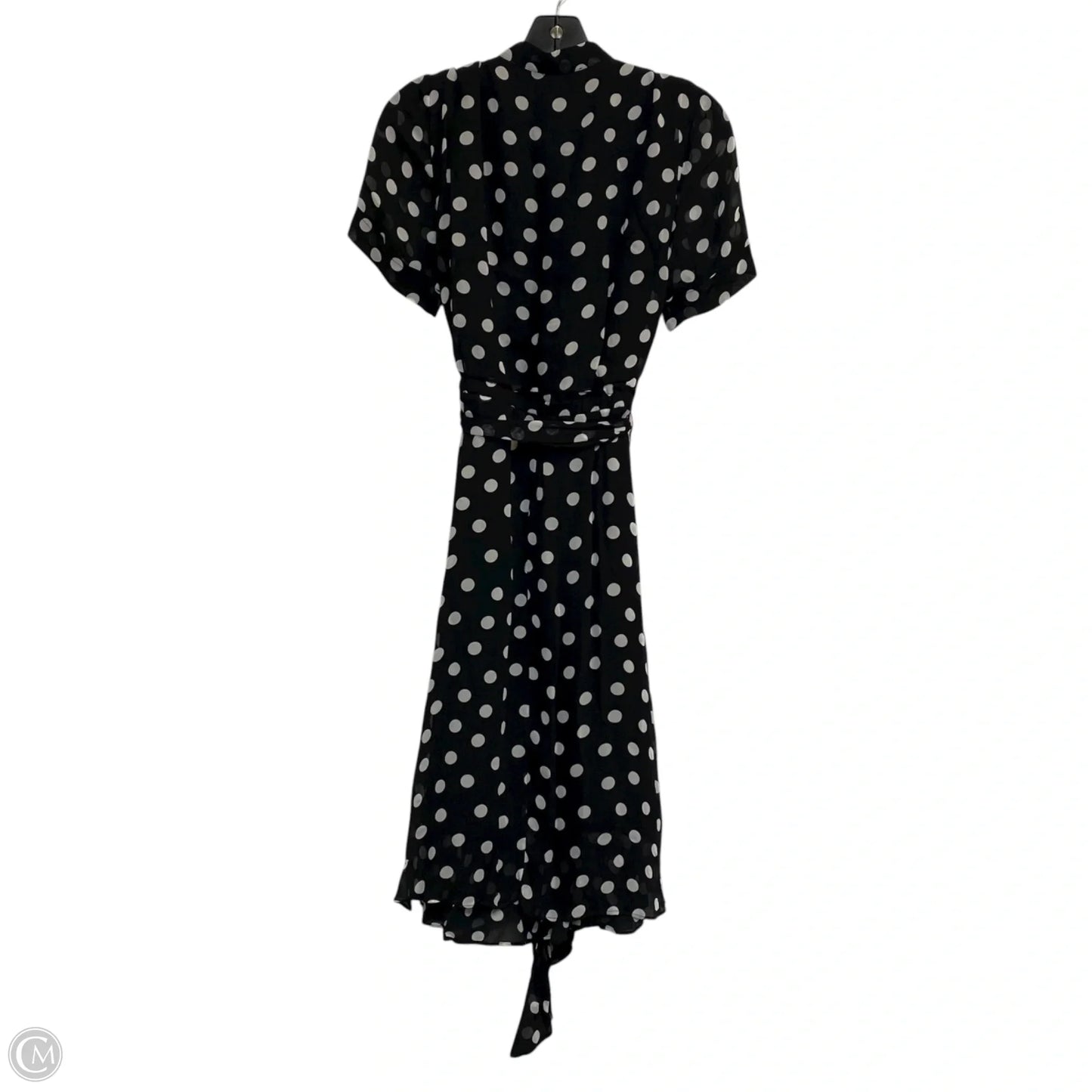 Dress Casual Midi By Societa In Black & White, Size: M