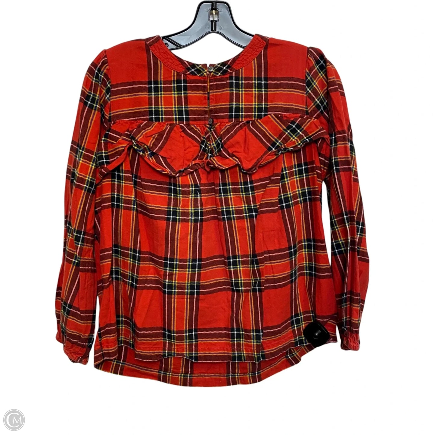 Top Long Sleeve By J. Crew In Red, Size: S