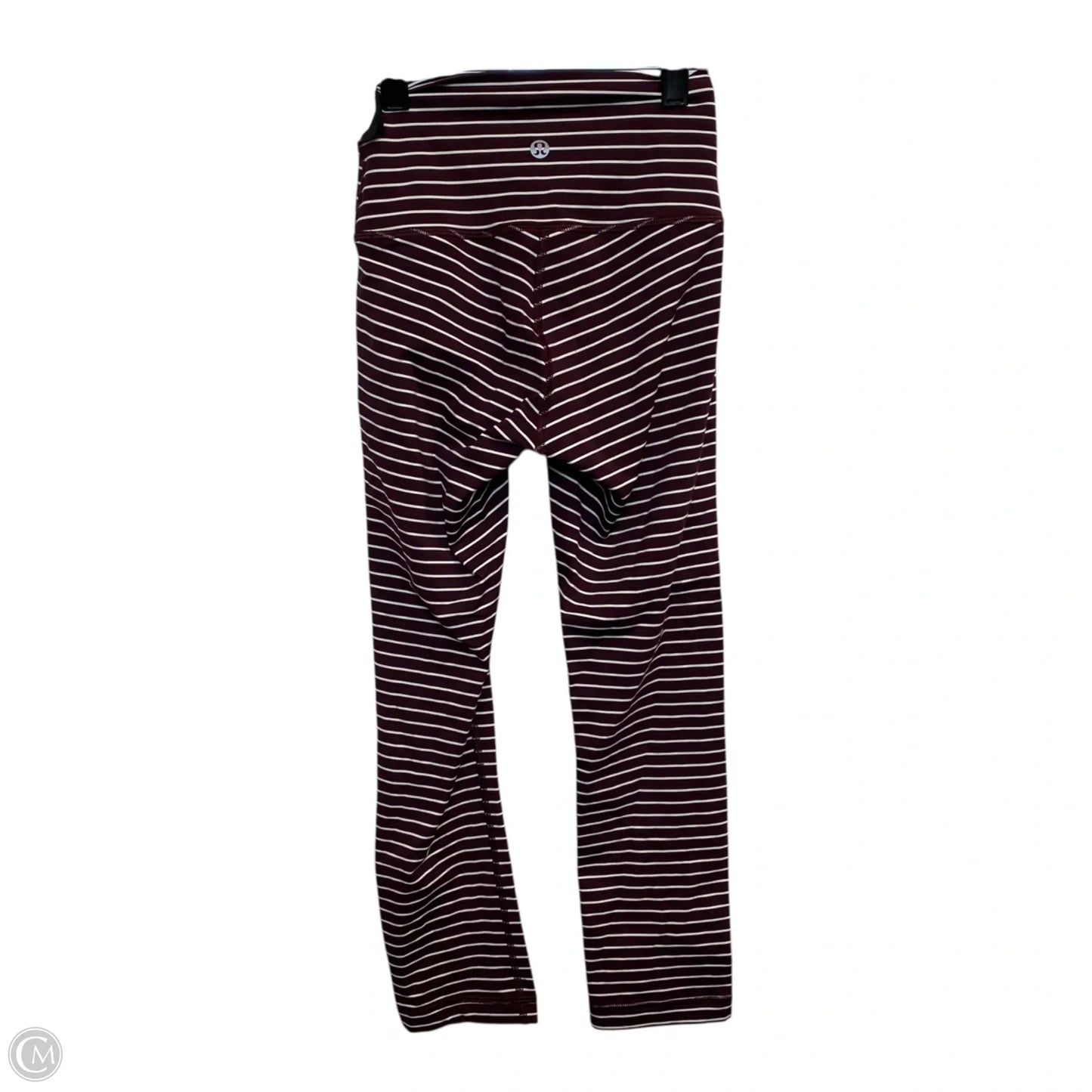 Athletic Leggings Capris By Lululemon In Red & White, Size: 2