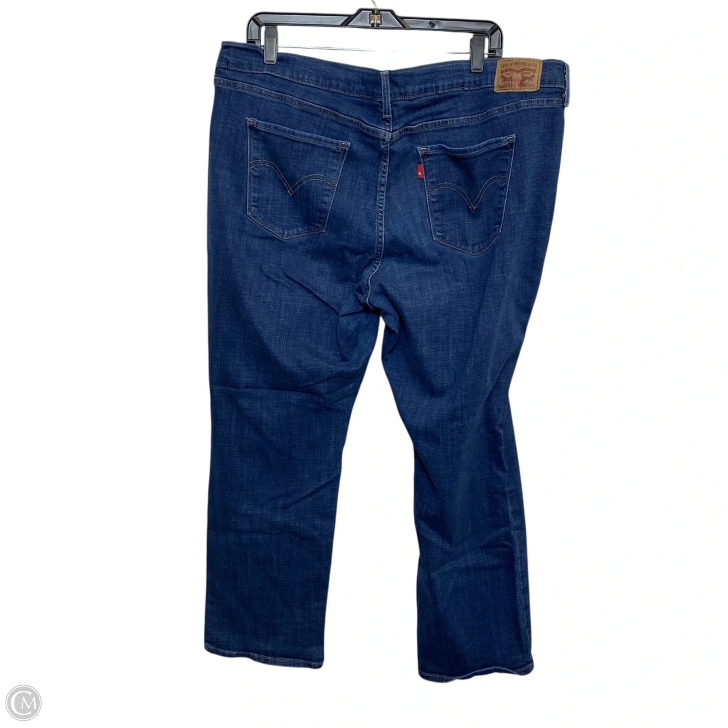 Jeans Straight By Levis In Blue Denim, Size: 20