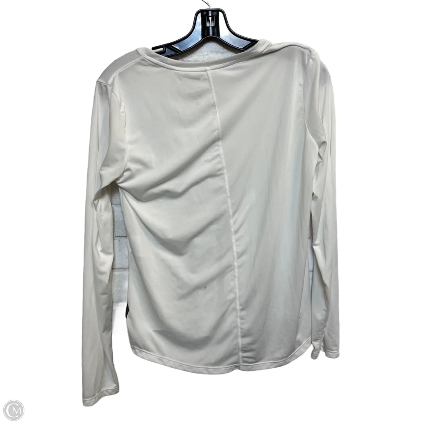 Athletic Top Long Sleeve Crewneck By Nike Apparel In White, Size: M