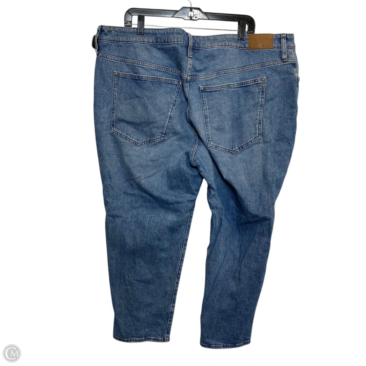 Jeans Straight By Madewell In Blue Denim, Size: 22