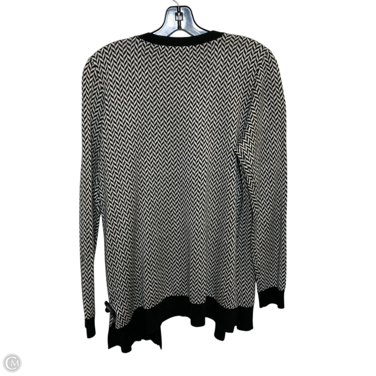 Cardigan By 89th And Madison In Black & Grey, Size: M