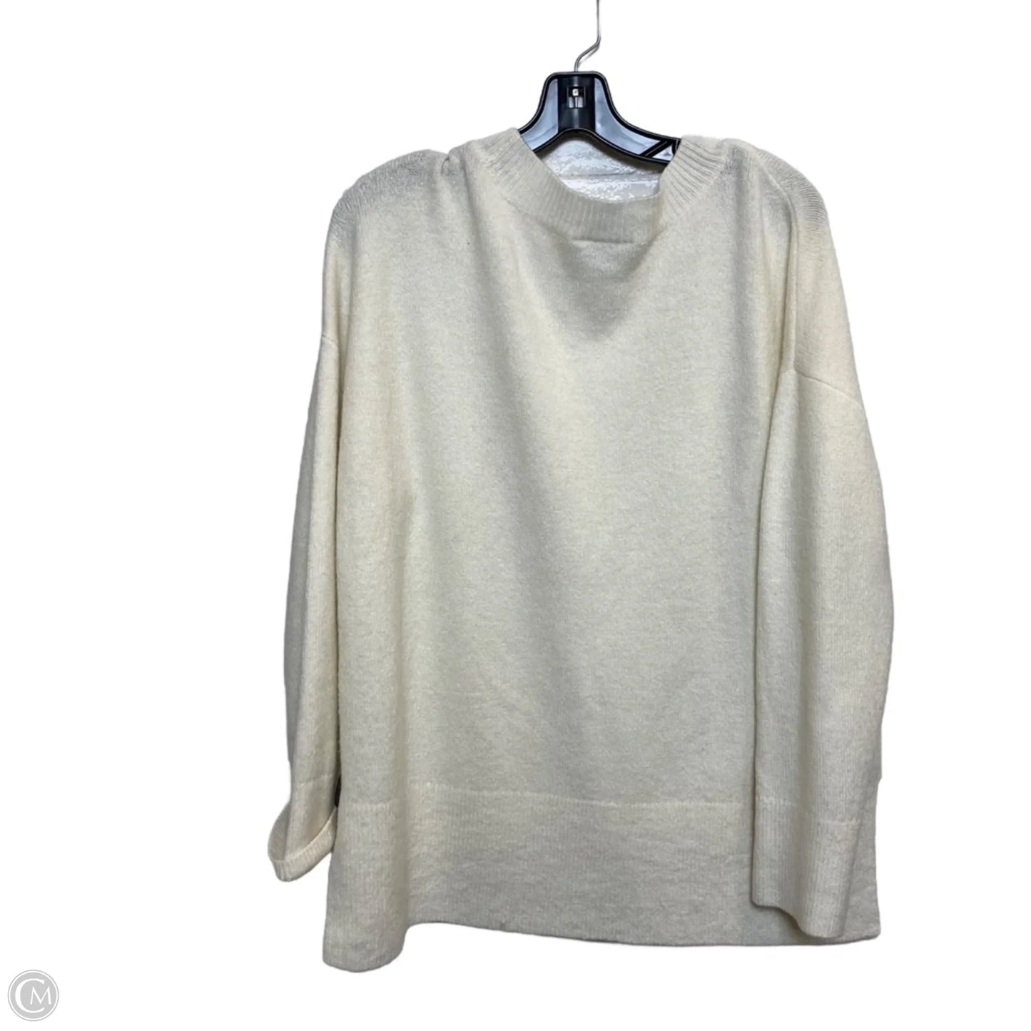 Sweater By Loft In Cream, Size: L