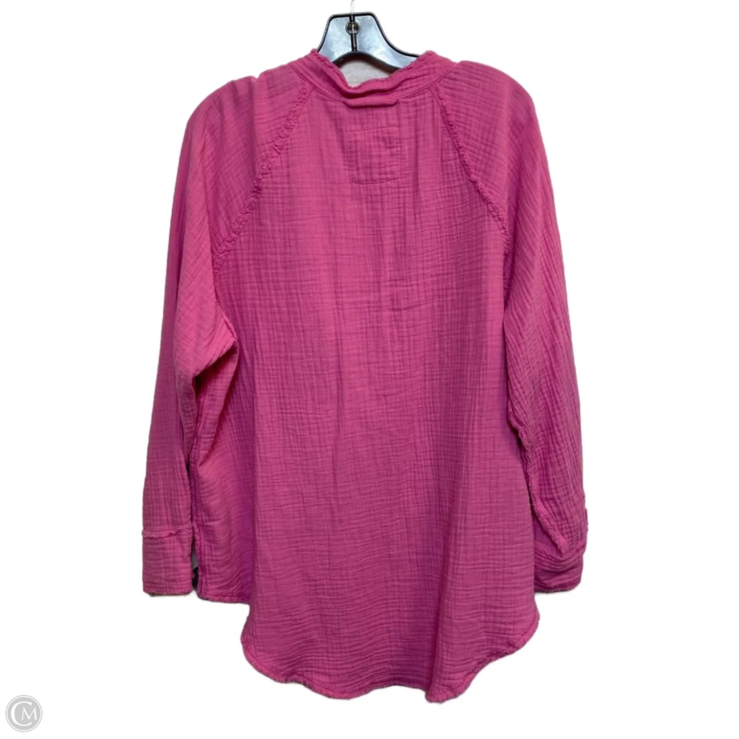 Top Long Sleeve By Aerie In Pink, Size: S