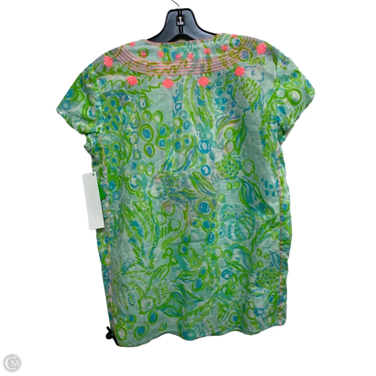 Top Sleeveless Designer By Lilly Pulitzer In Green, Size: S