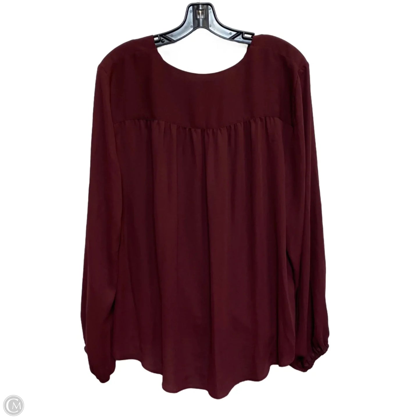 Top Long Sleeve By Inc In Red, Size: Xl