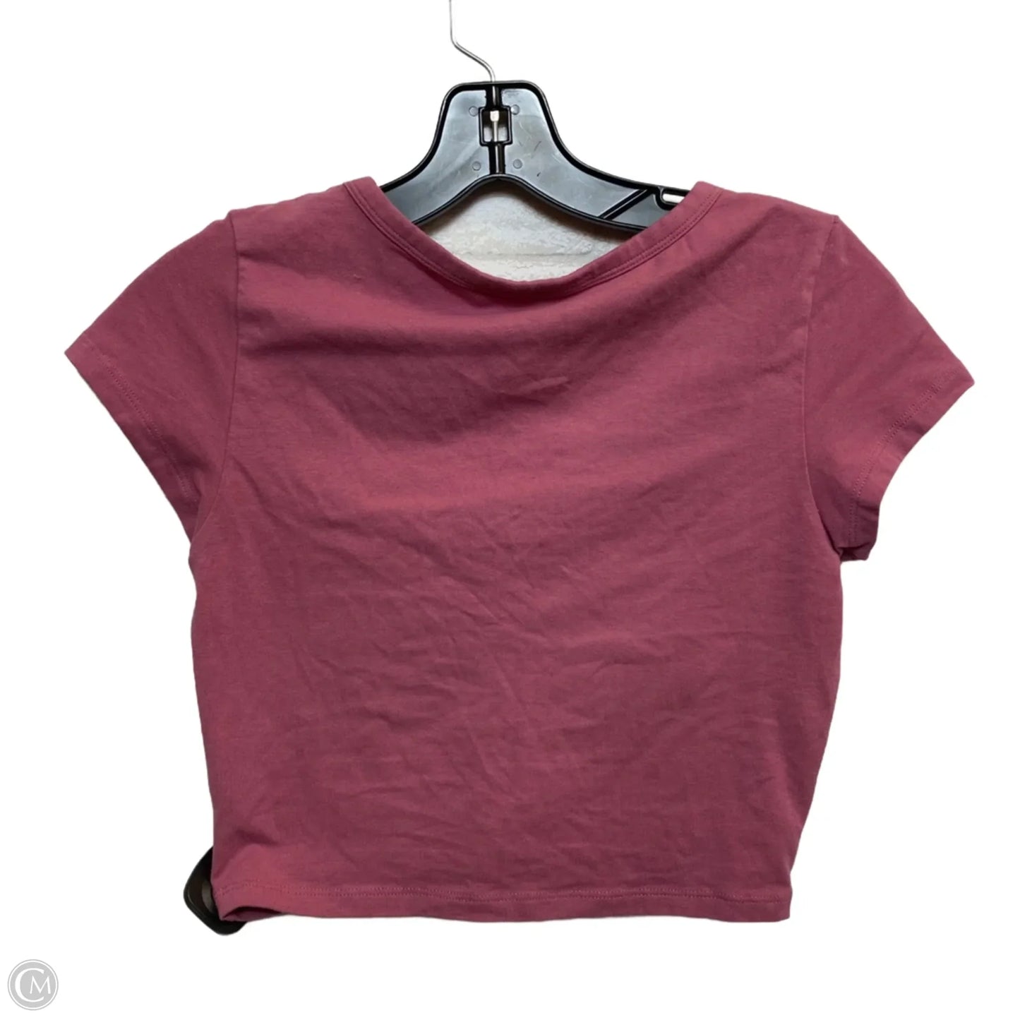 Top Short Sleeve By American Eagle In Pink, Size: M