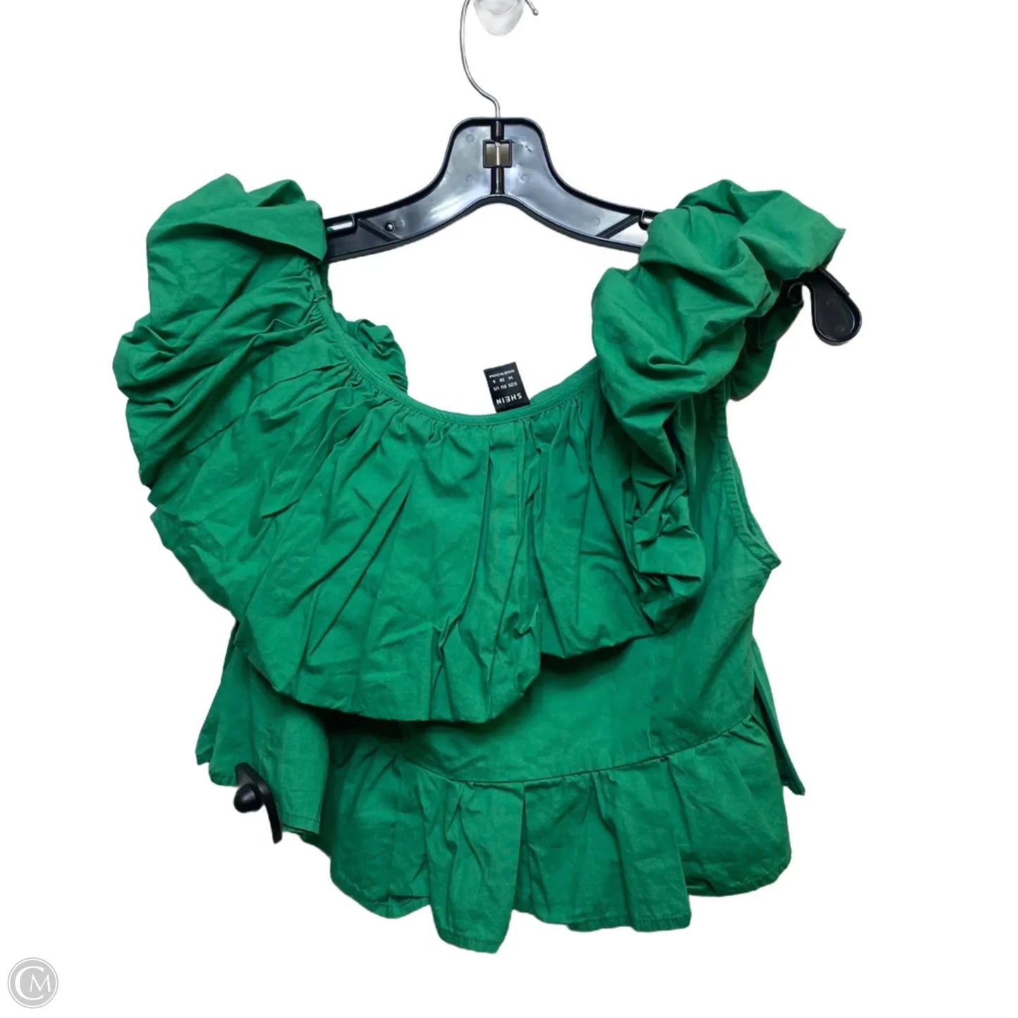 Top Sleeveless By Shein In Green, Size: M