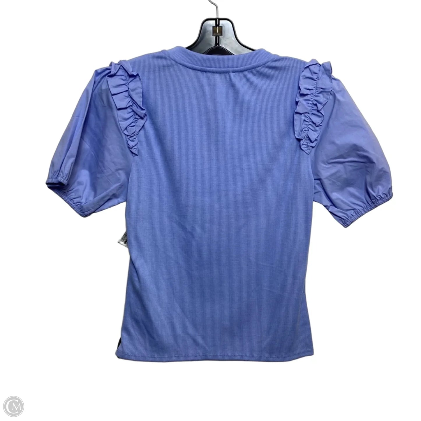 Top Short Sleeve By Love & Piece In Blue, Size: L