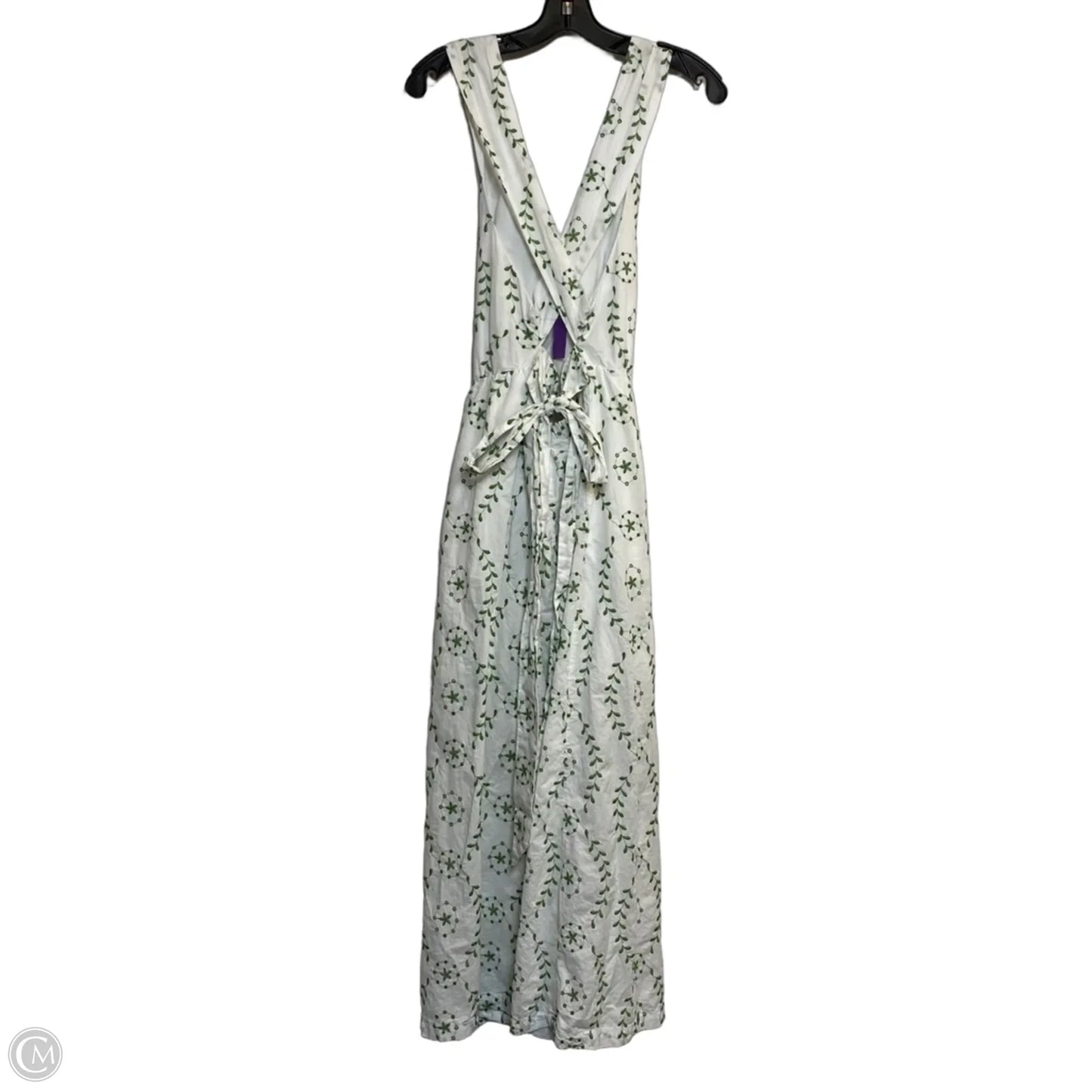 Dress Casual Maxi By A New Day In Green & White, Size: S