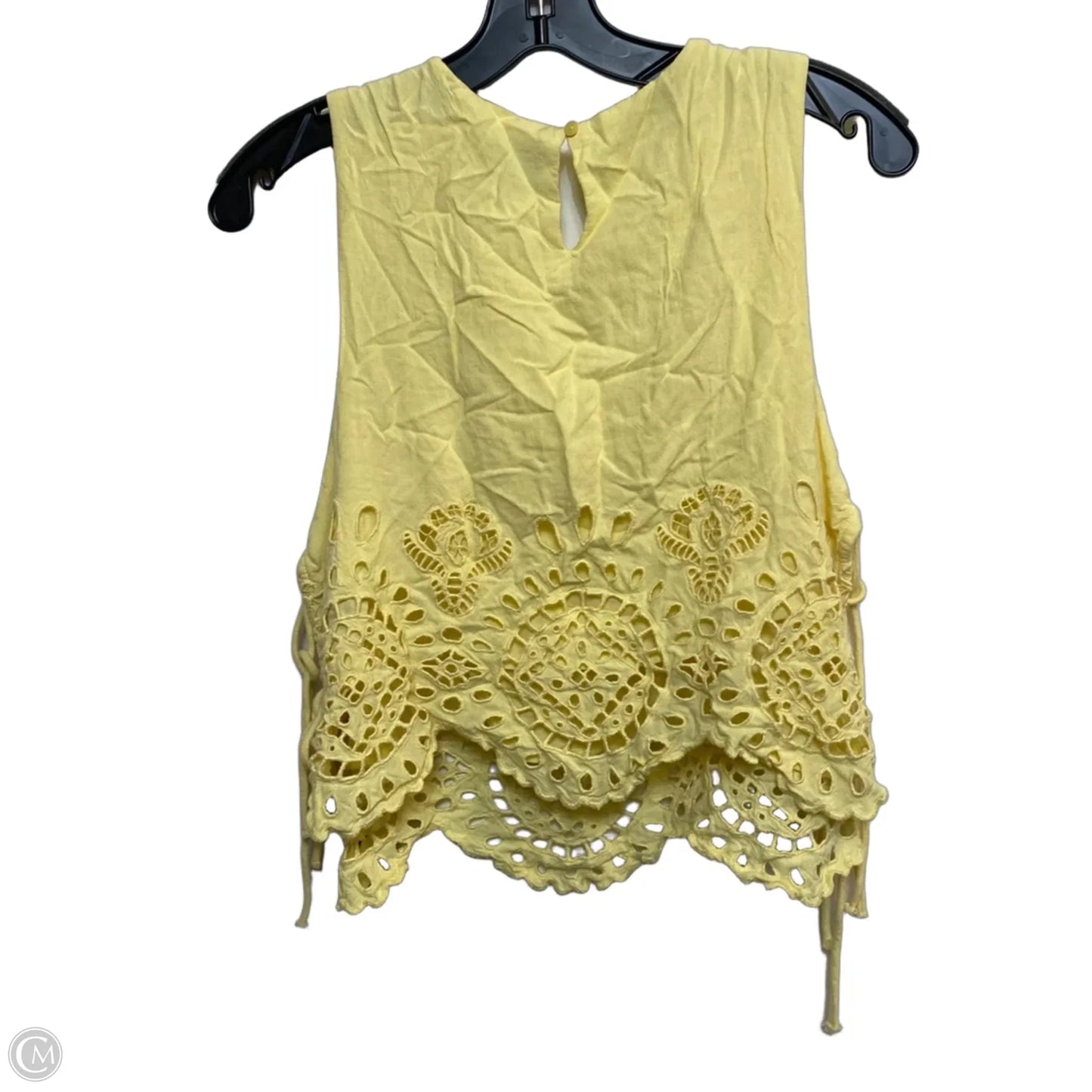 Top Sleeveless By Future Collective In Yellow, Size: L