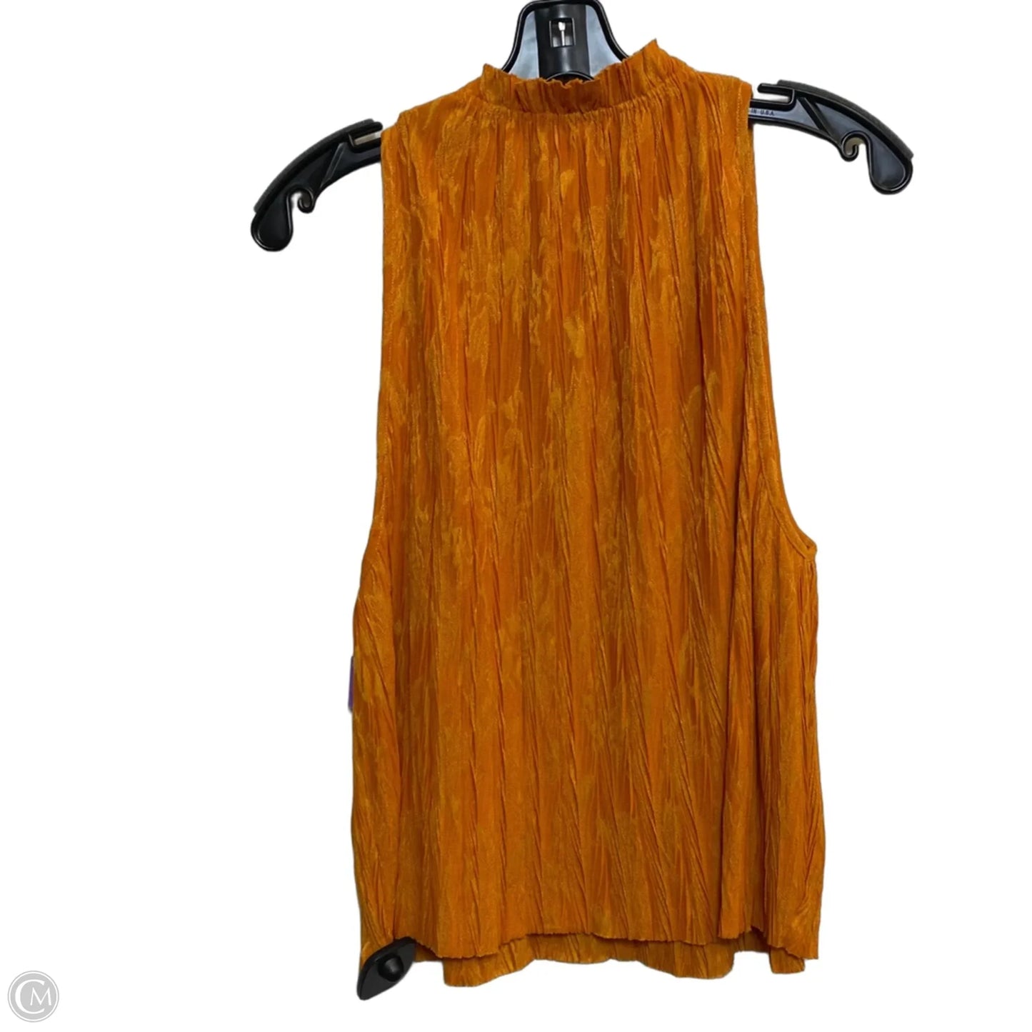 Top Sleeveless By Zara In Orange, Size: L