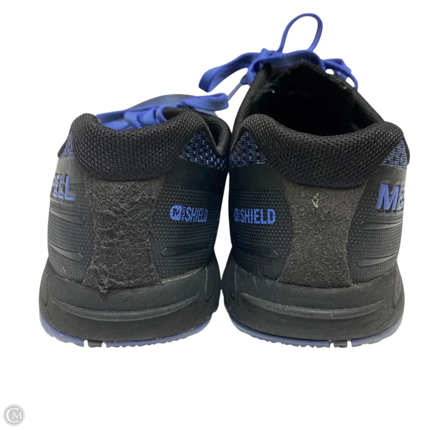 Shoes Athletic By Merrell In Black & Blue, Size: 9.5