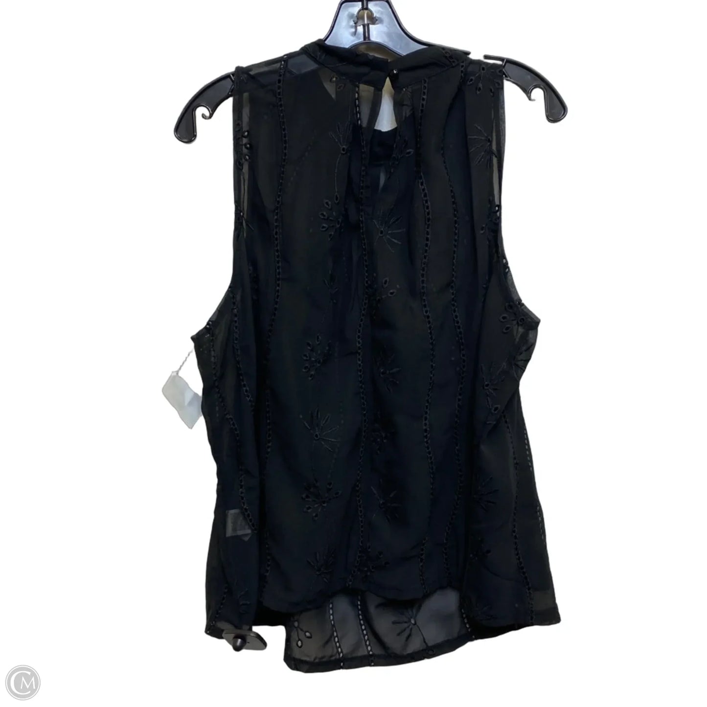 Top Sleeveless By Shein In Black, Size: 3x