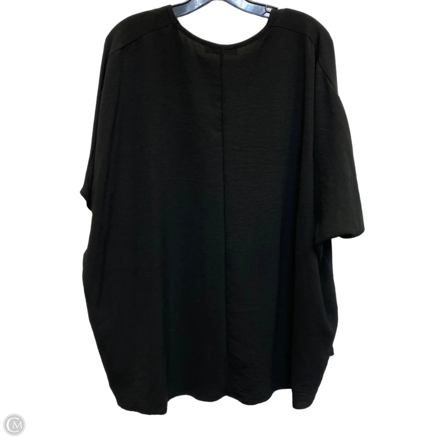 Top Short Sleeve By Freckled Poppy In Black, Size: Xl