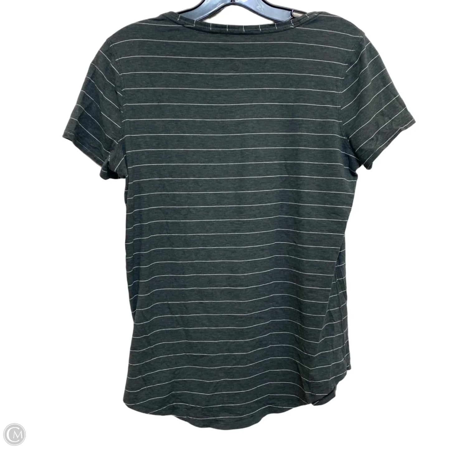 Athletic Top Short Sleeve By Lululemon In Grey, Size: S