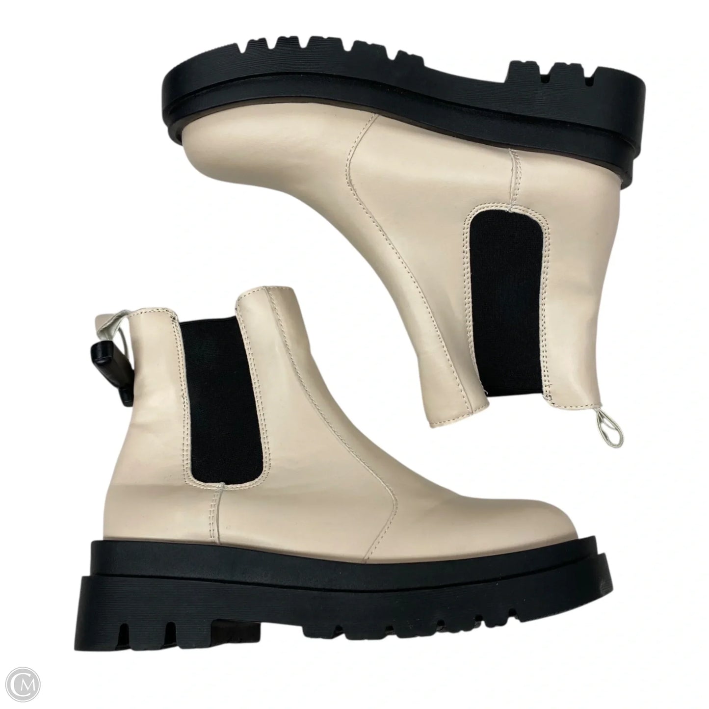 Boots Ankle Flats By Cmf In Cream, Size: 7.5