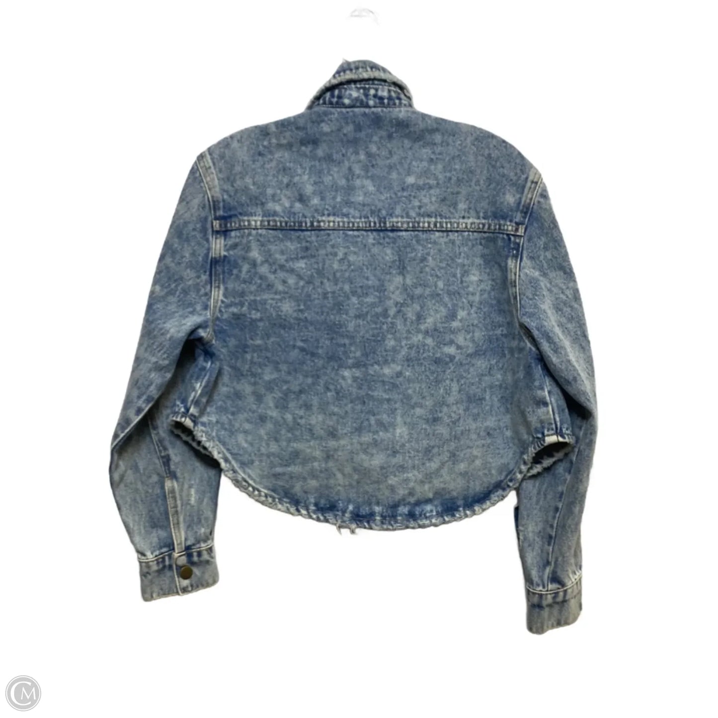 Jacket Denim By Mono B In Blue Denim, Size: S