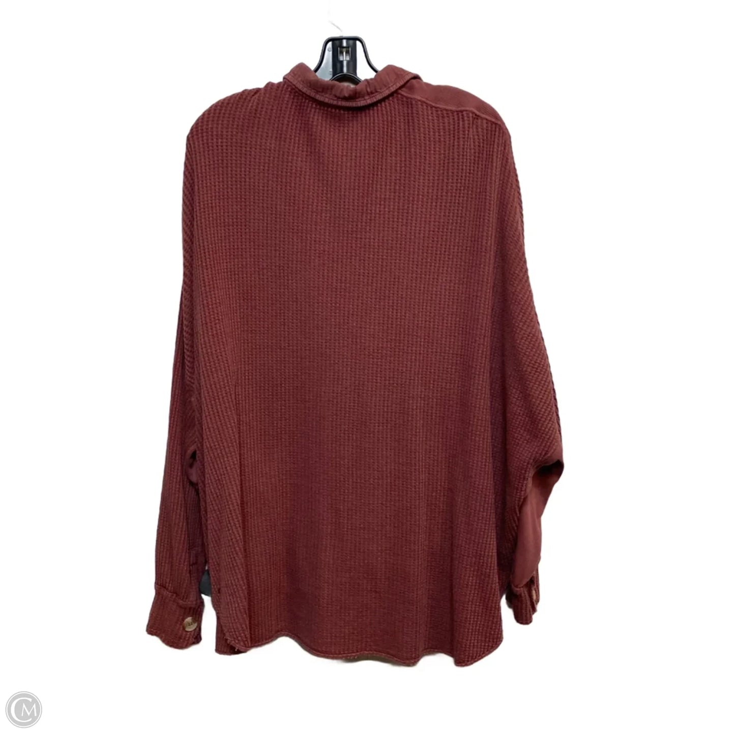 Top Long Sleeve By Free People In Pink, Size: S