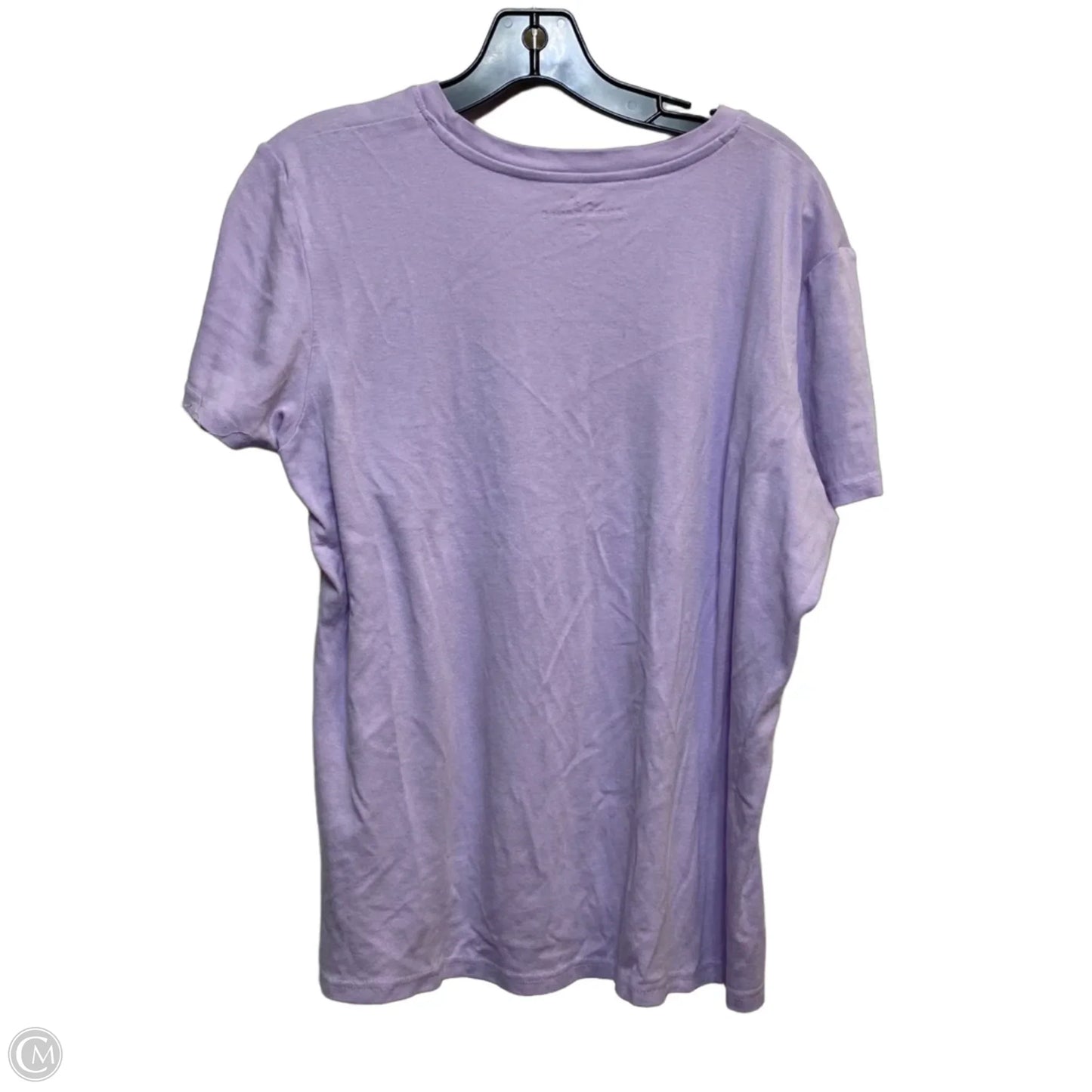 Top Short Sleeve Basic By Eddie Bauer In Purple, Size: 1x