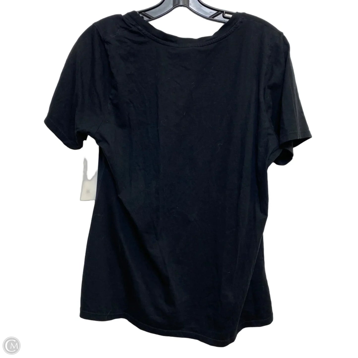 Top Short Sleeve Designer By Johnny Was In Black, Size: M