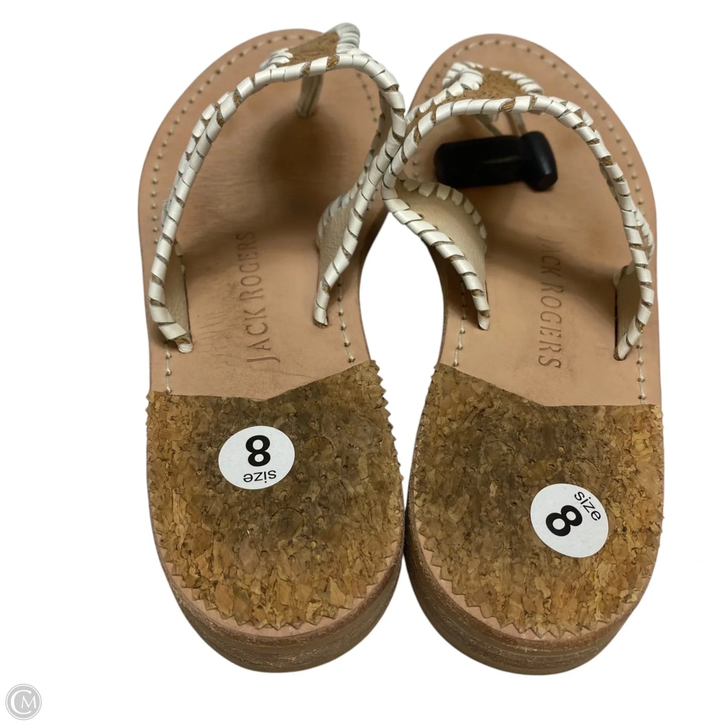 Sandals Designer By Jack Rogers In Cream, Size: 8