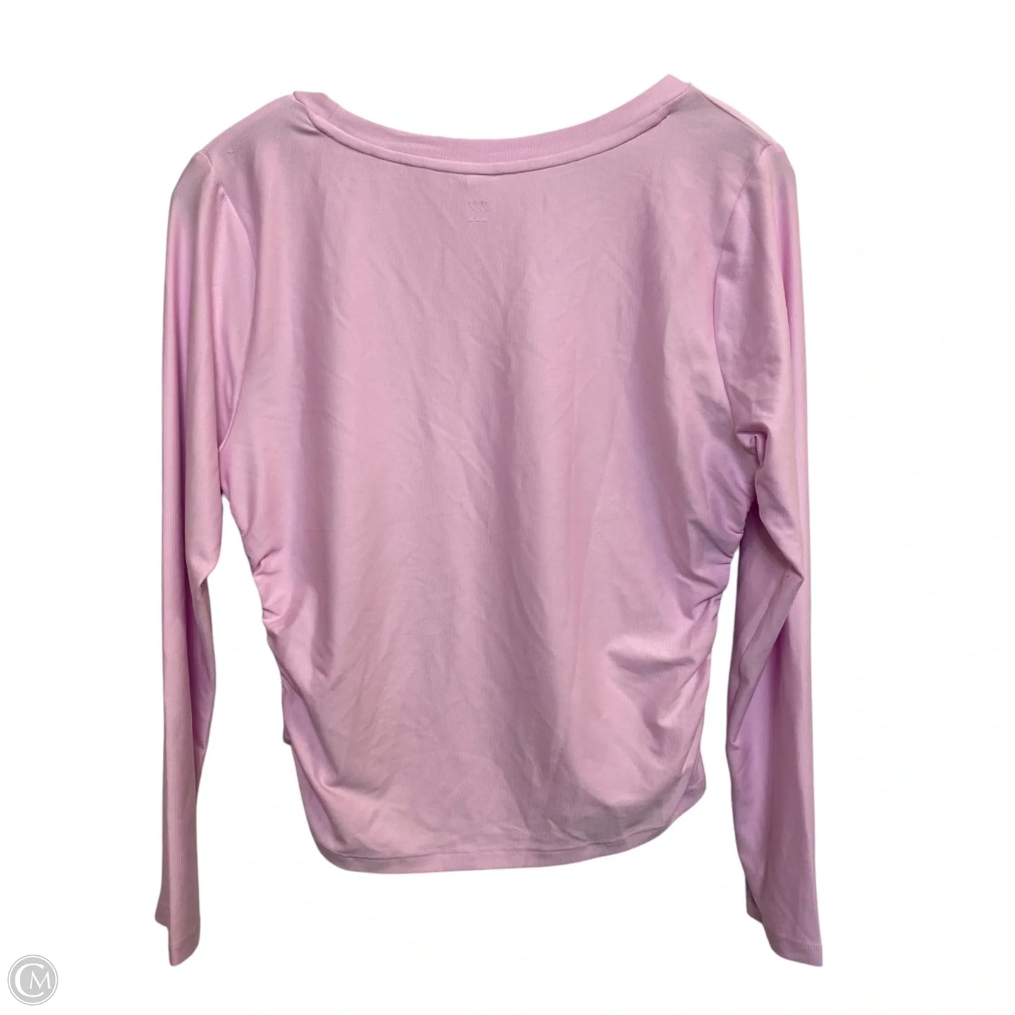 Athletic Top Long Sleeve Collar By All In Motion In Pink, Size: M