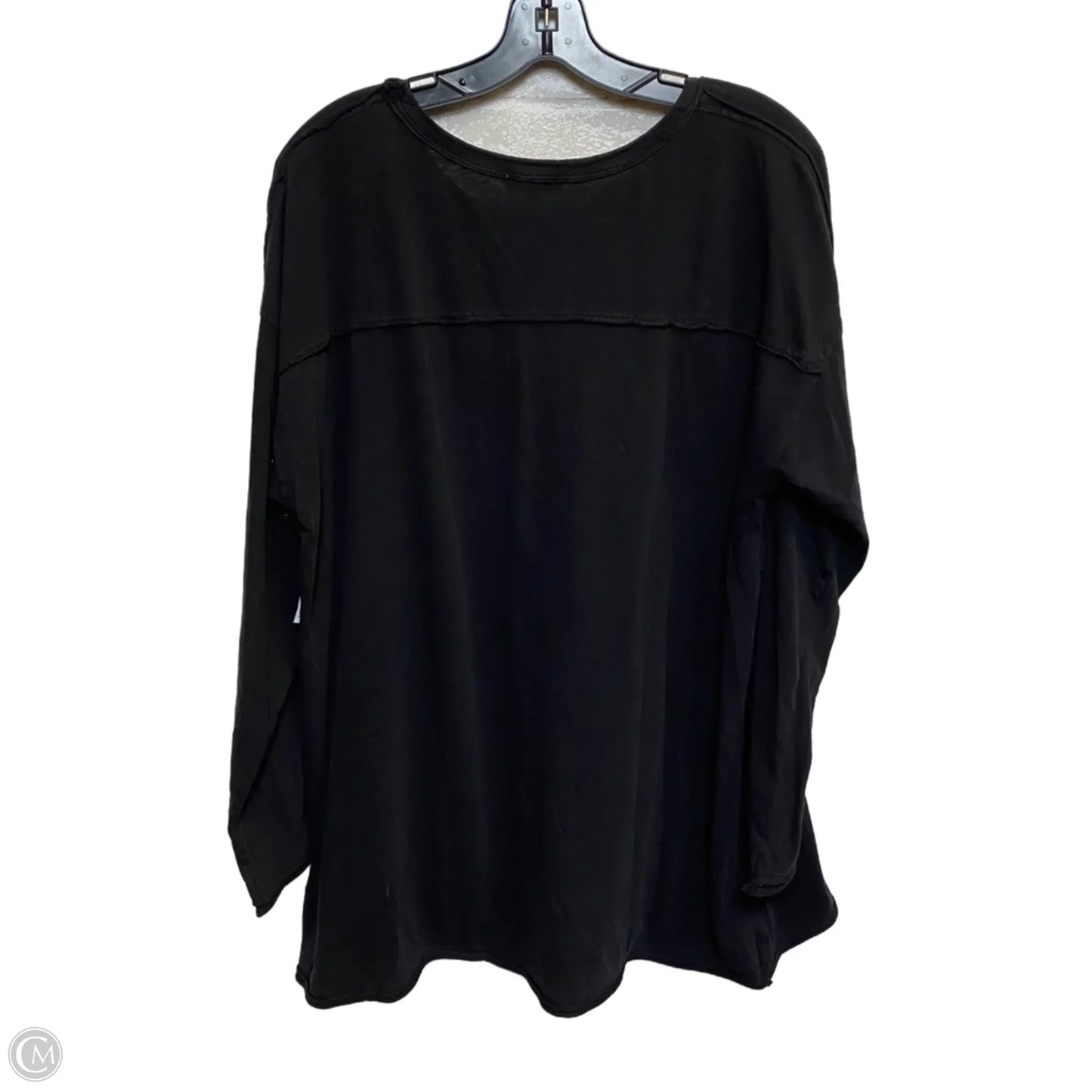Top Long Sleeve By White Birch In Black, Size: Xl