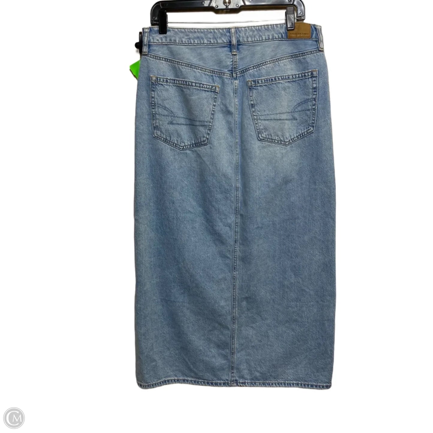 Skirt Maxi By American Eagle In Blue Denim, Size: 8