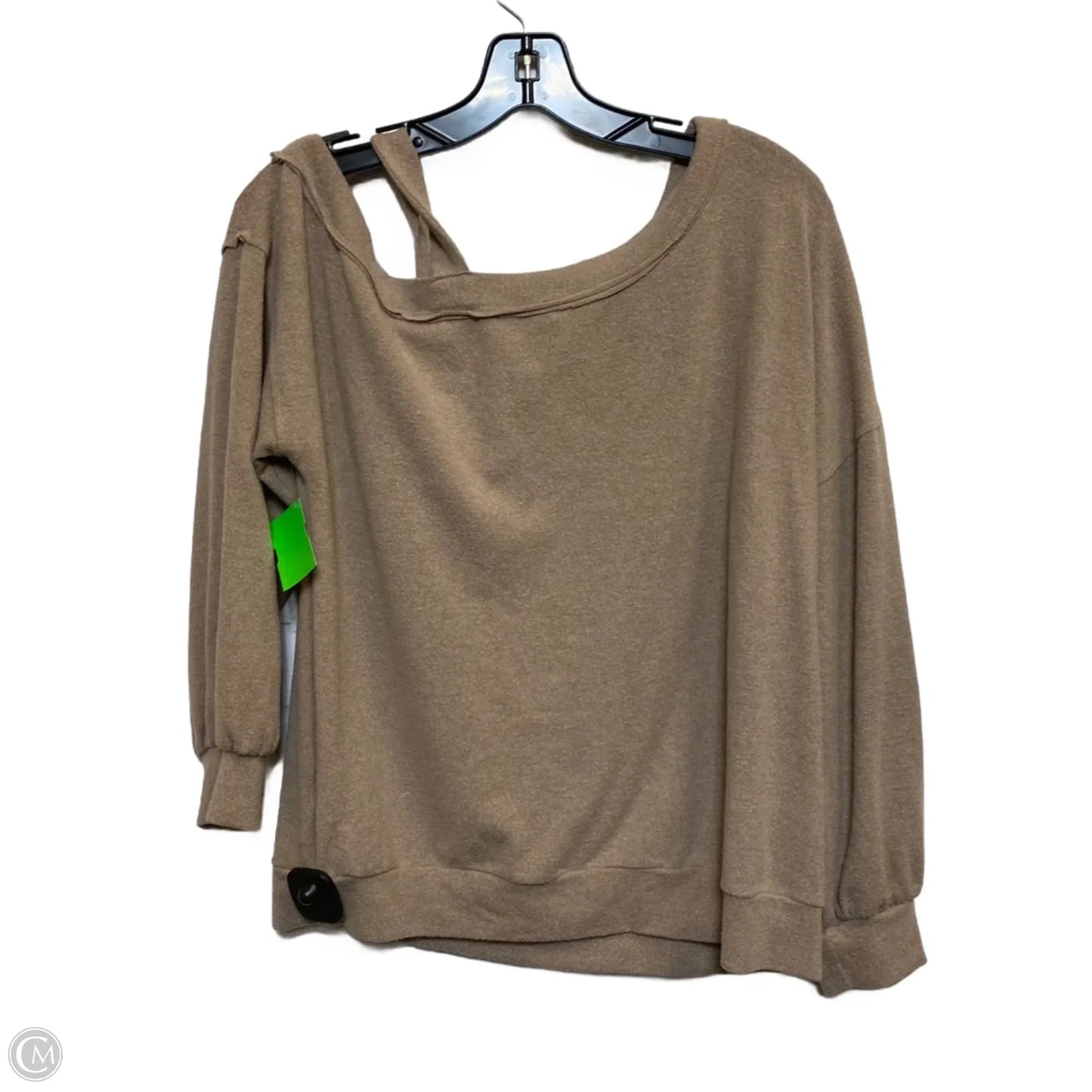 Top Long Sleeve By Wishlist In Brown, Size: M