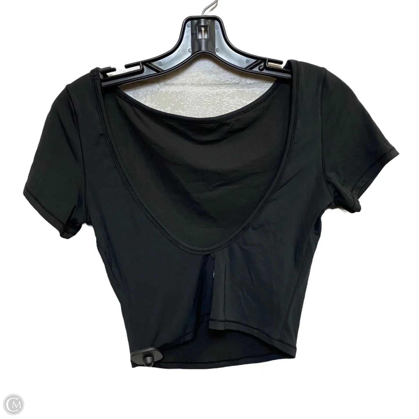 Athletic Top Short Sleeve By Glow Mode In Black, Size: L