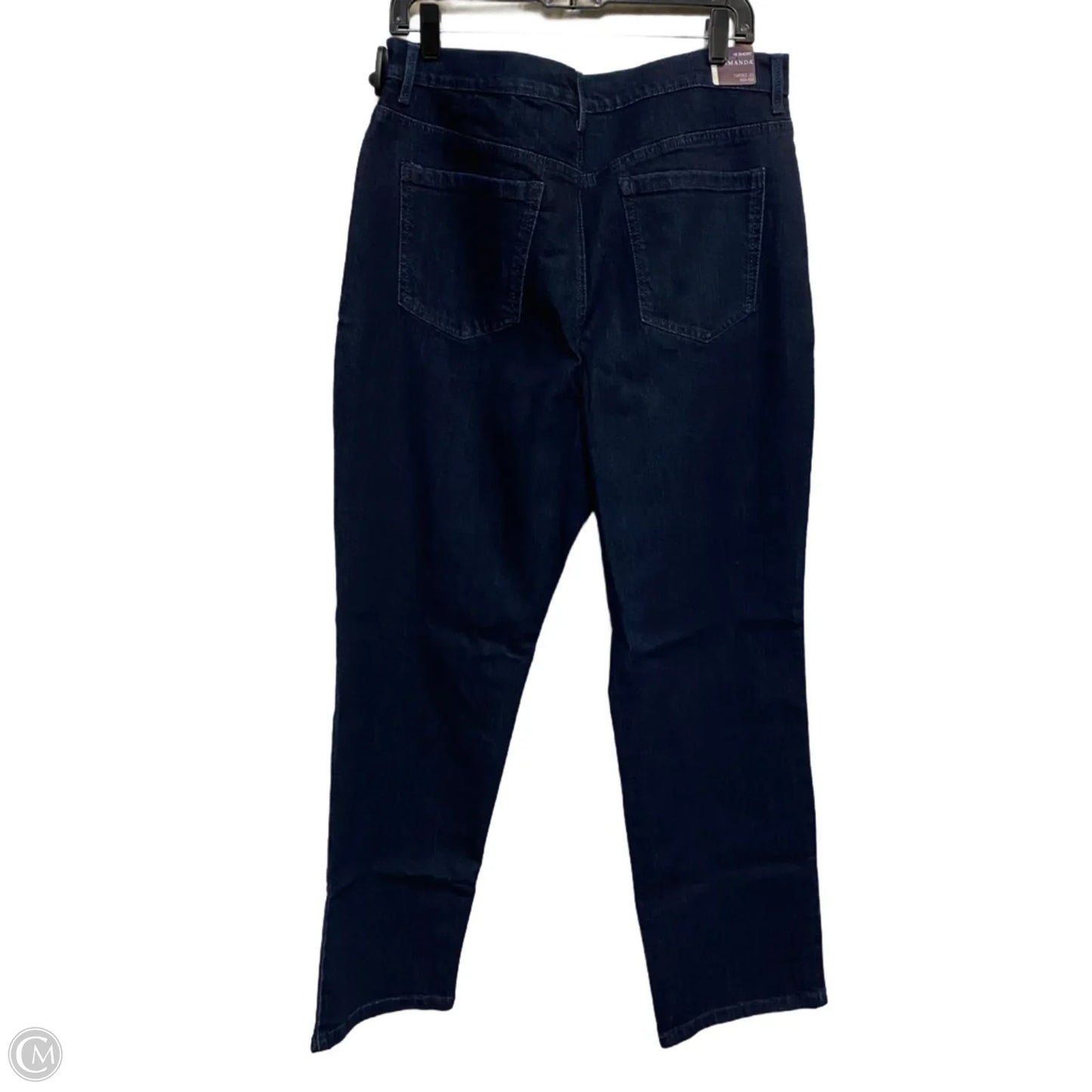 Jeans Straight By Gloria Vanderbilt In Blue Denim, Size: 16