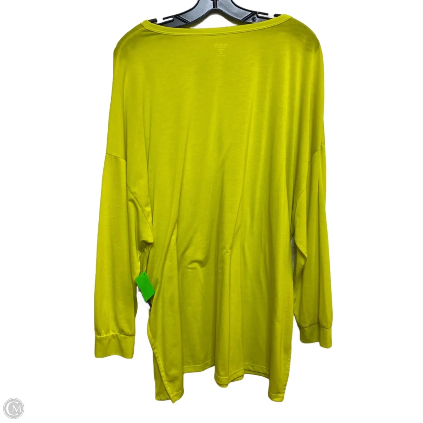 Athletic Top Long Sleeve Crewneck By Old Navy In Yellow, Size: Xxl
