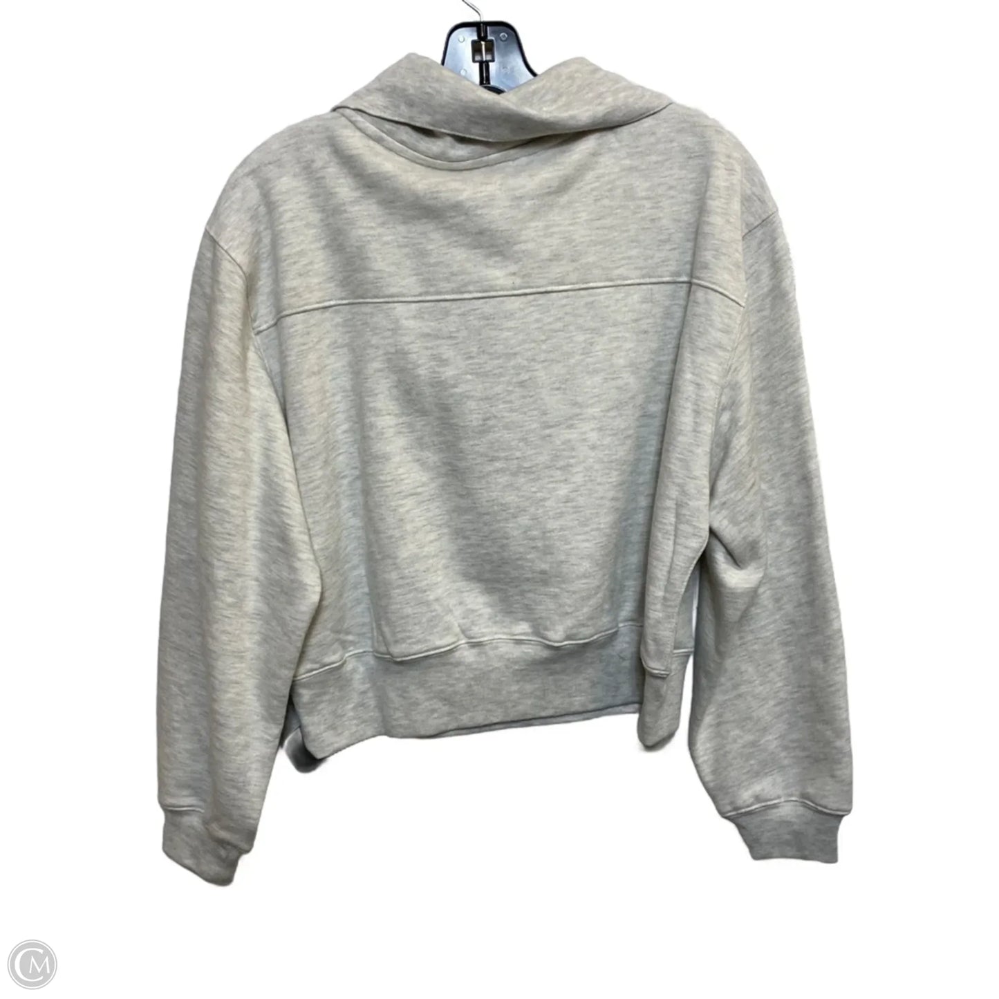 Sweatshirt Collar By Pink Lily In Grey, Size: M