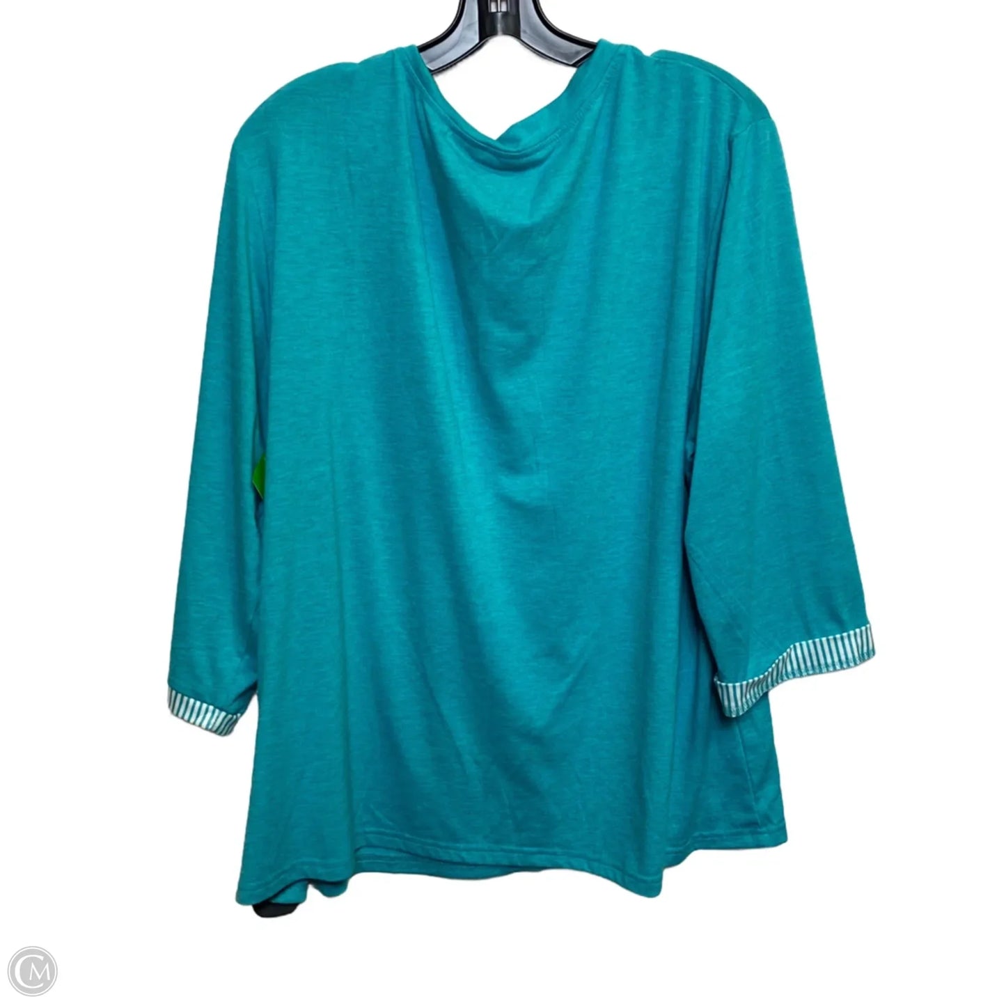 Top Long Sleeve By Dokotoo In Teal, Size: 2x