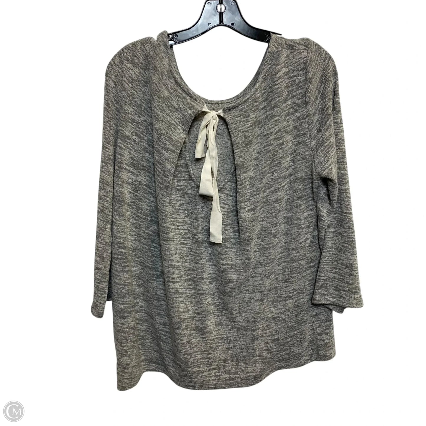 Top Long Sleeve By Market & Spruce In Grey, Size: L
