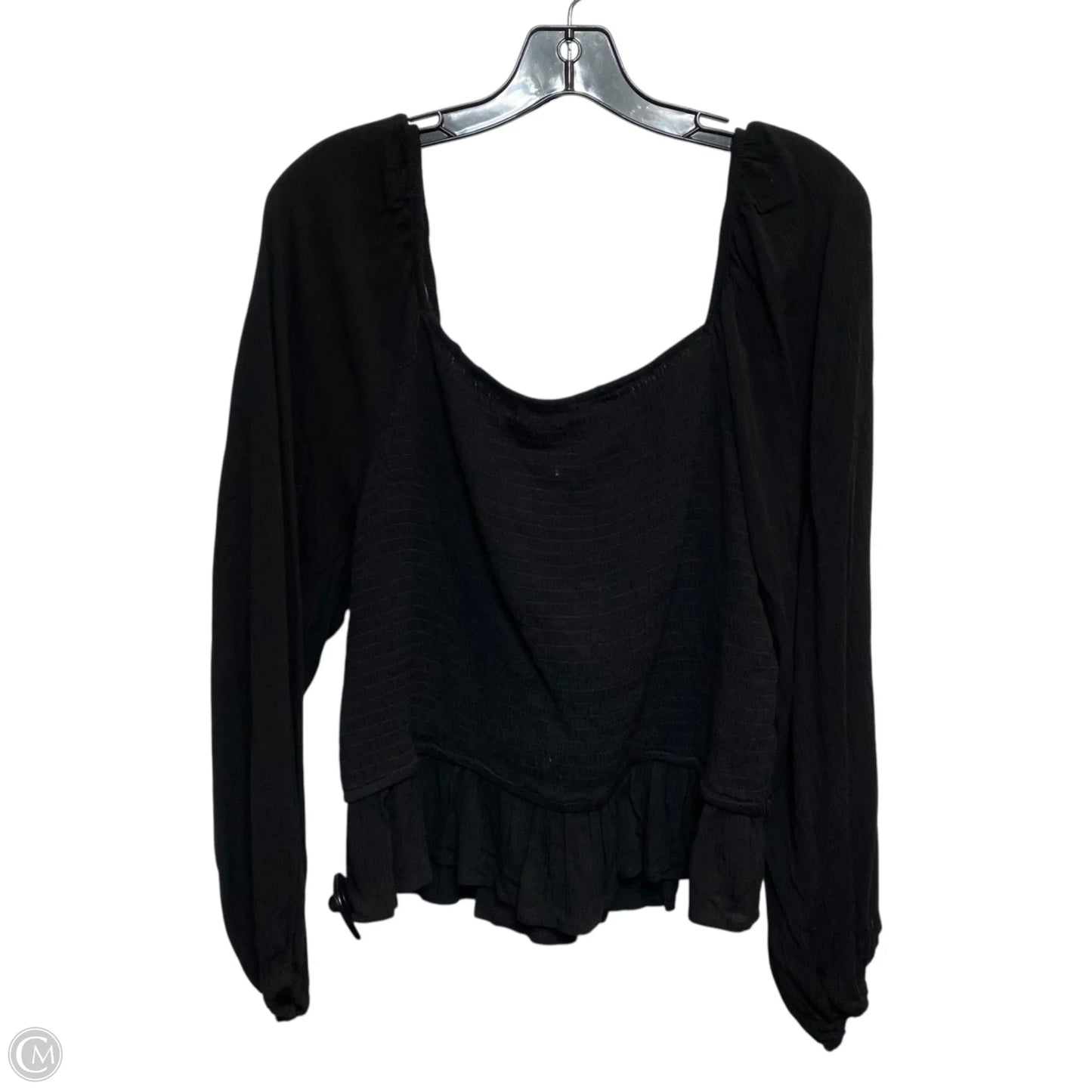 Top Long Sleeve By Fashion Nova In Black, Size: 1x