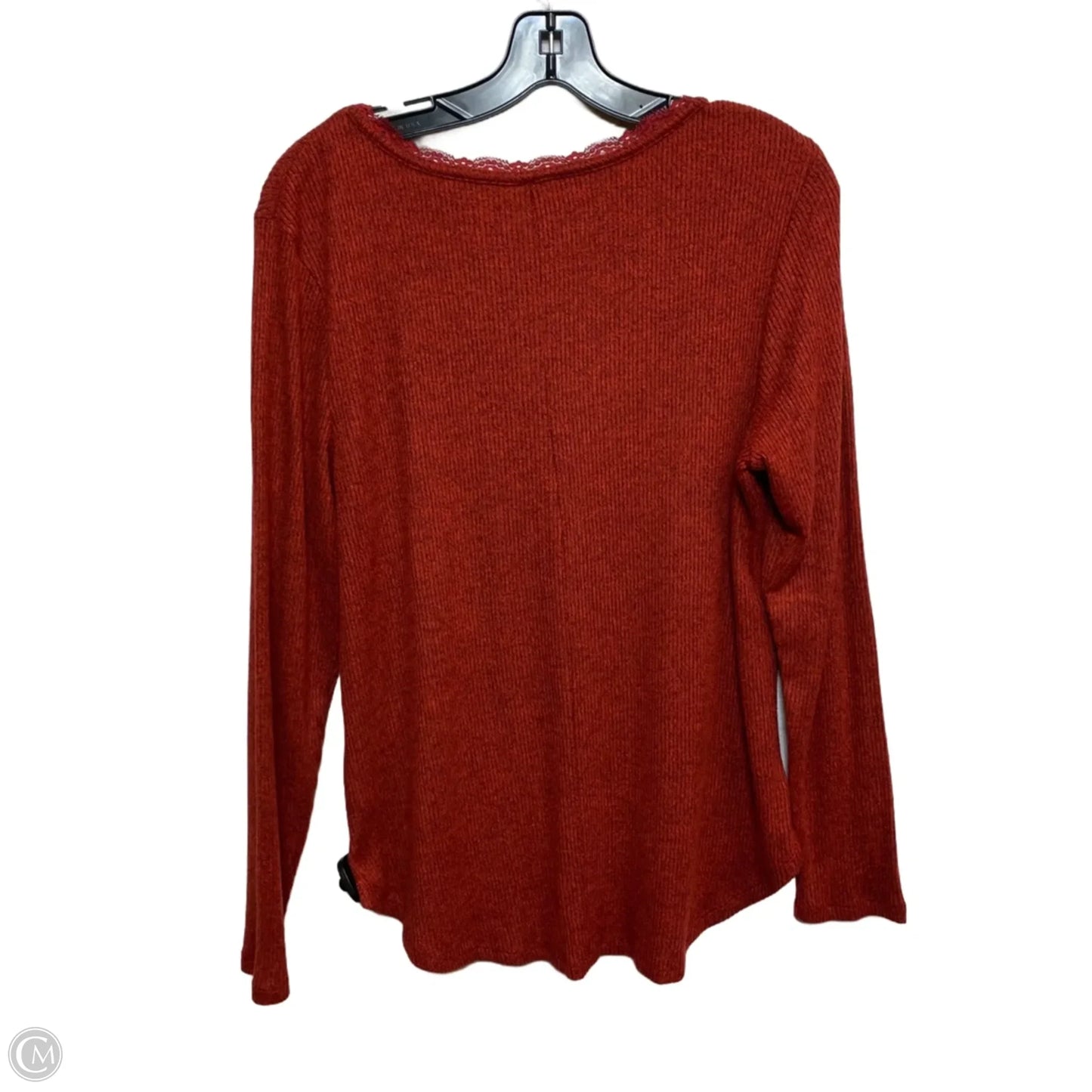 Top Long Sleeve By Maurices In Red, Size: Xl
