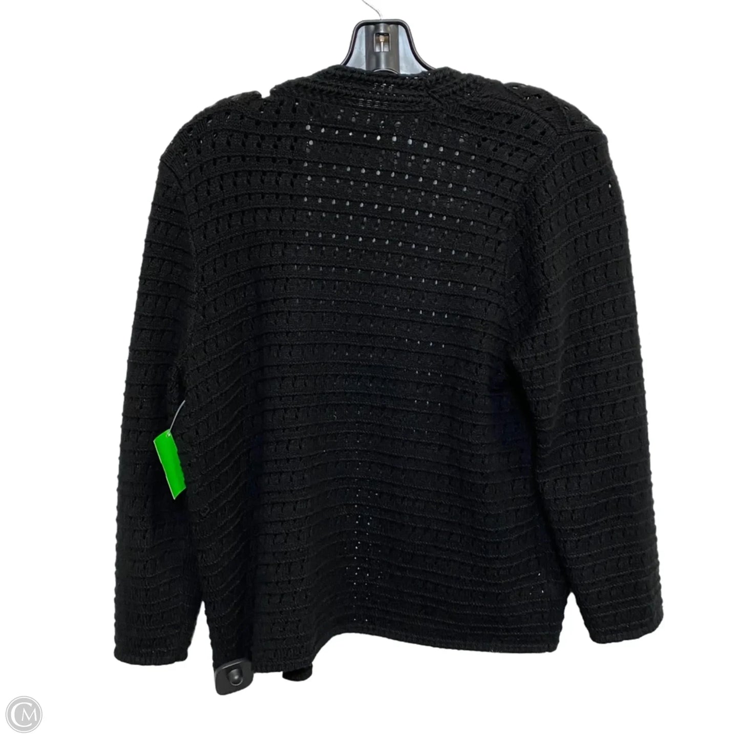 Sweater Cardigan By Loft In Black, Size: L