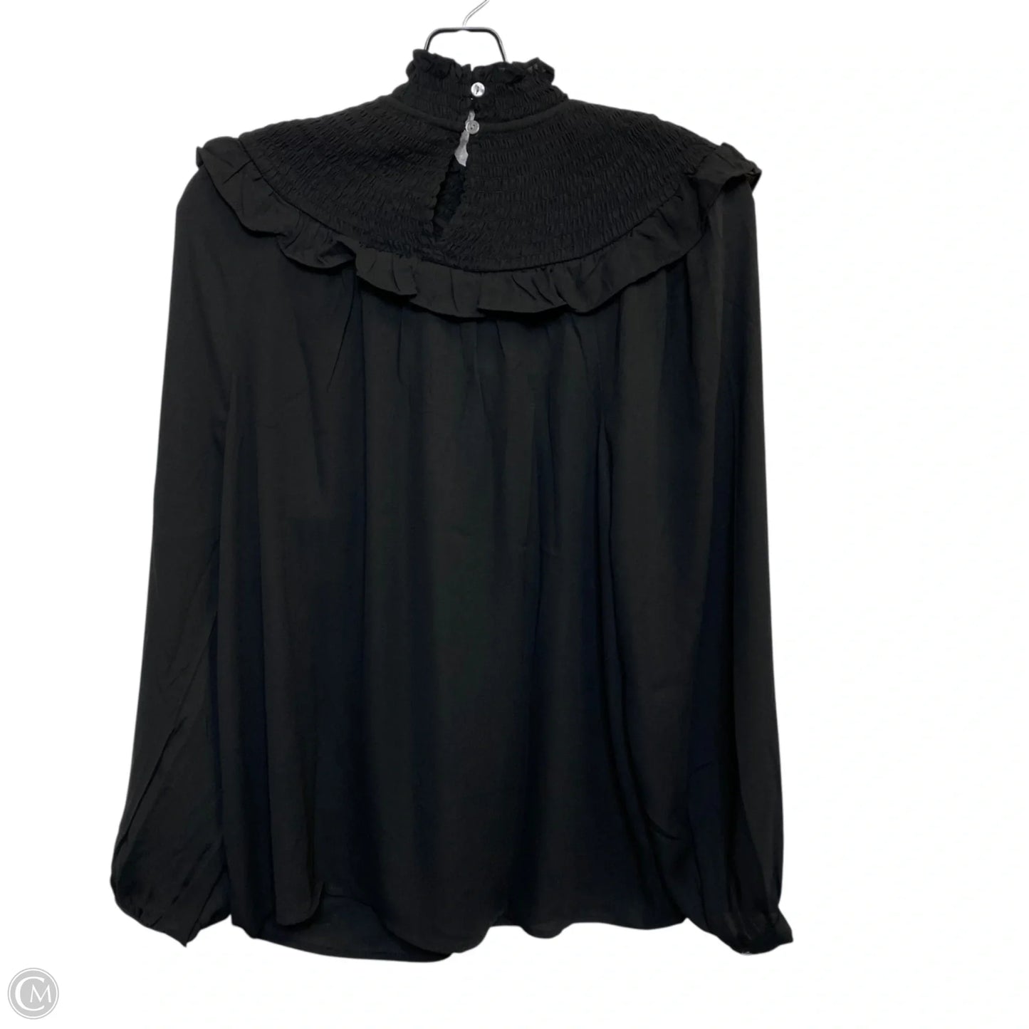 Blouse Long Sleeve By Loft In Black, Size: M