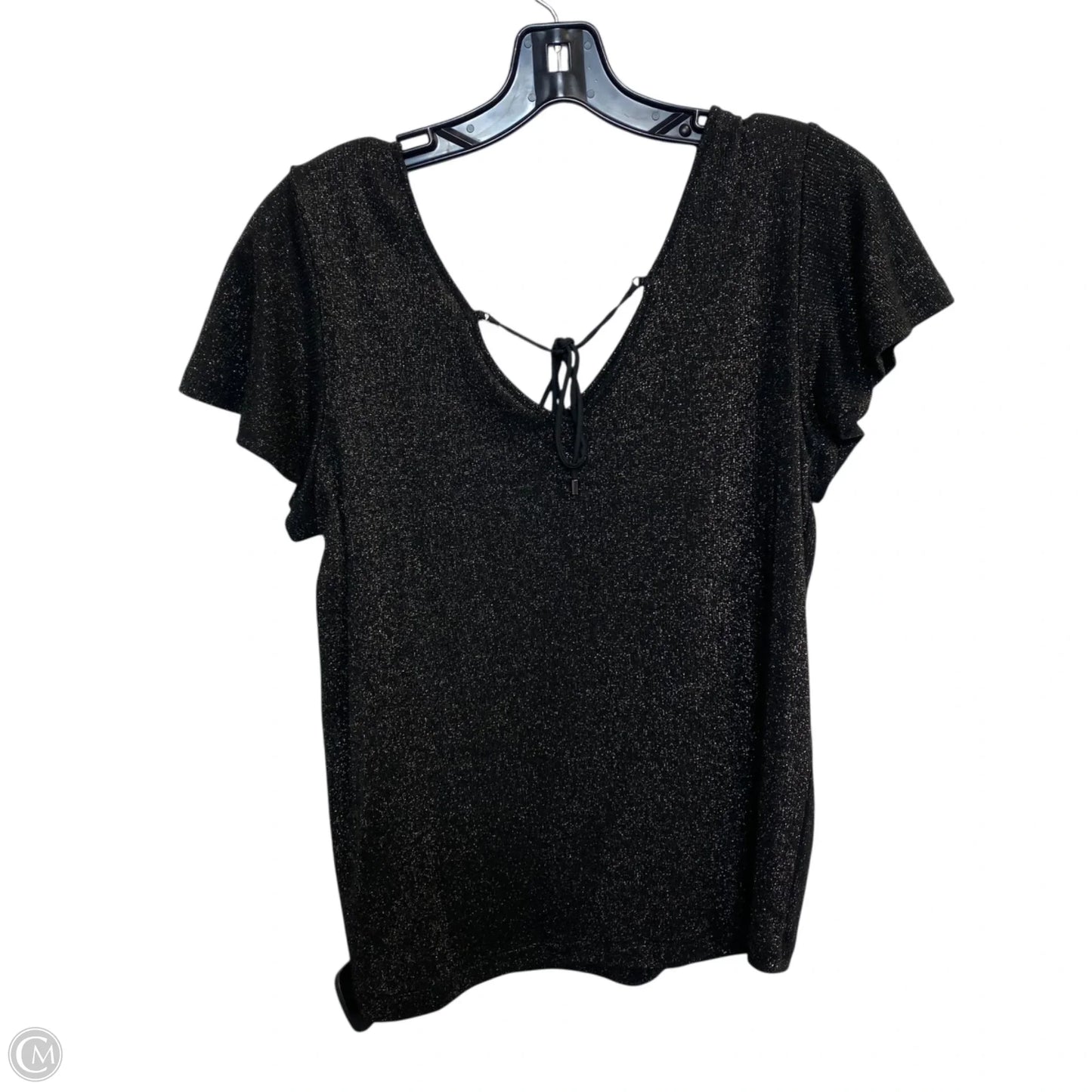 Top Short Sleeve Designer By Paige In Black, Size: Xs